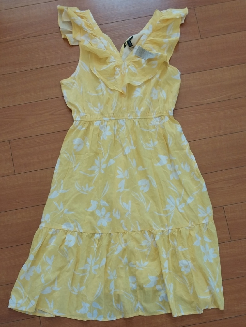 BRAND NEW w/Tags Banana Republic BR Ruffle Tiered Ruffle Sun Dress Sz LP